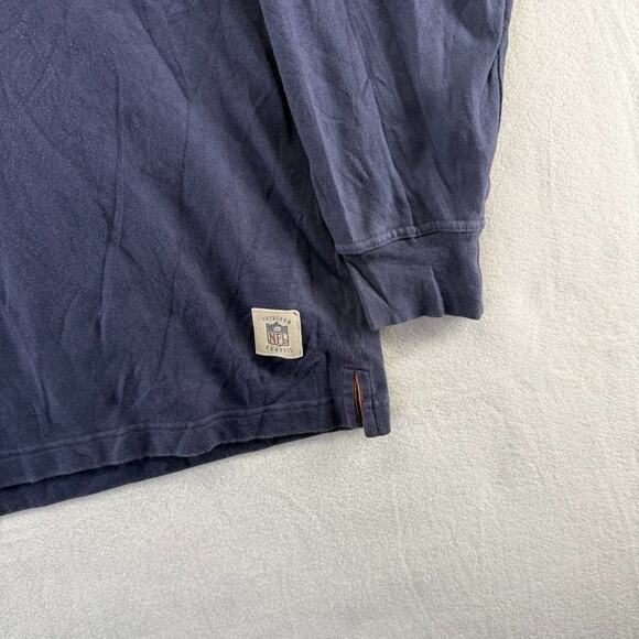 Vintage Denver Broncos Rugby Shirt men's XL Blue Embroidered Logo Collared y2k - Picture 3 of 9